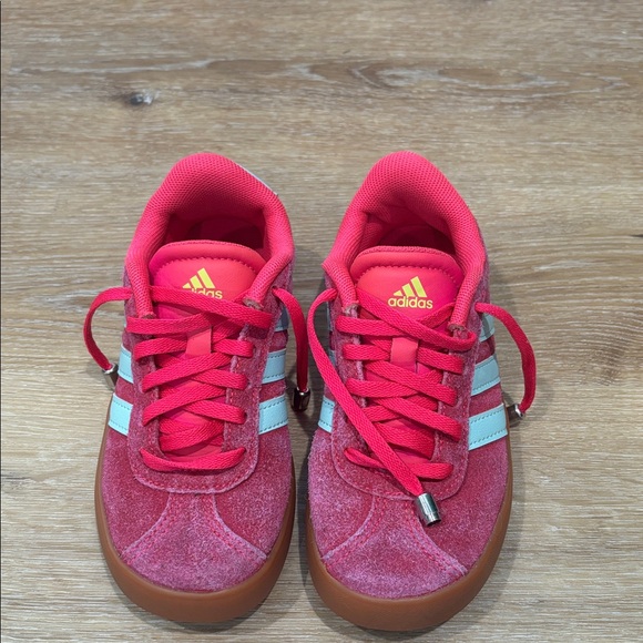 Adidas Fuchsia and Aqua Sneakers - Picture 2 of 4